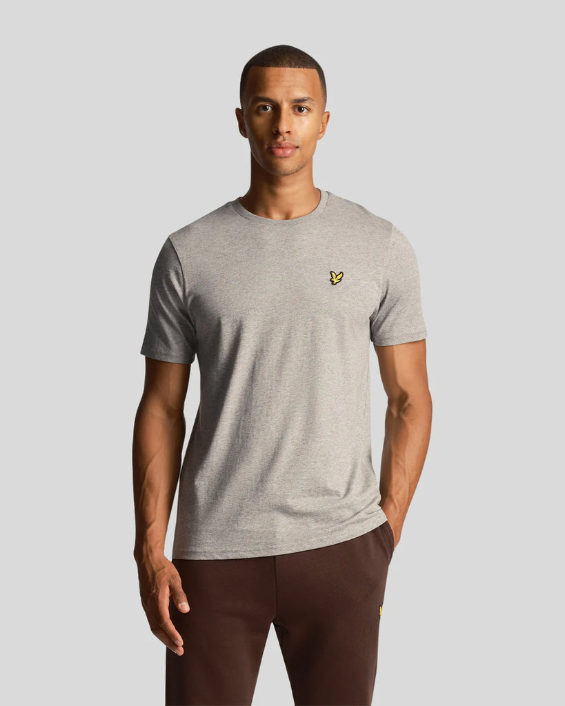 Lyle & Scott Plain T-shirt - Mid Grey Marl