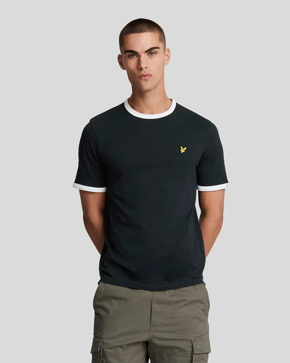 Lyle & Scott Ringer T-Shirt - Dark Navy / White