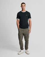 Lyle & Scott Ringer T-Shirt - Dark Navy / White
