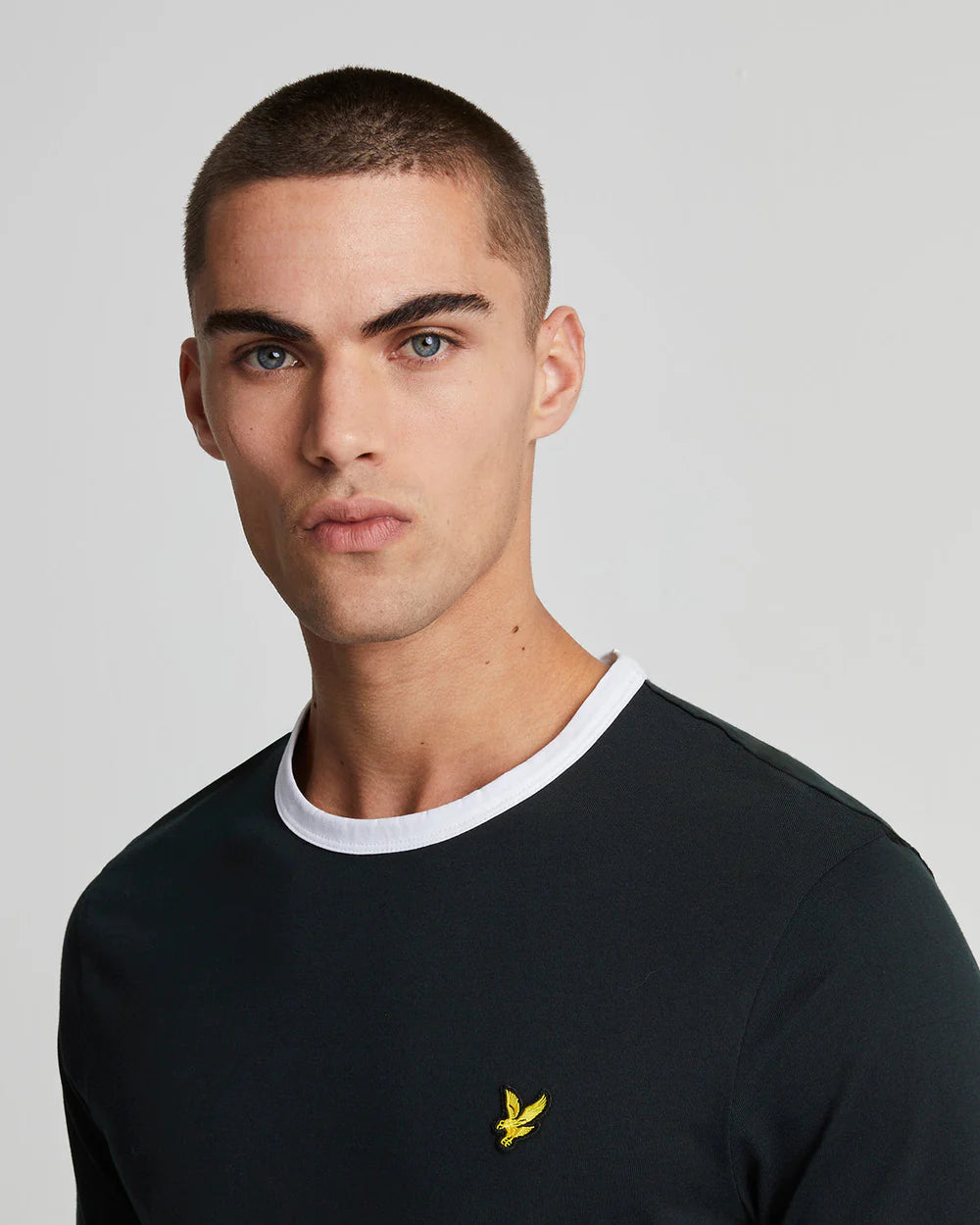 Lyle & Scott Ringer T-Shirt - Dark Navy / White