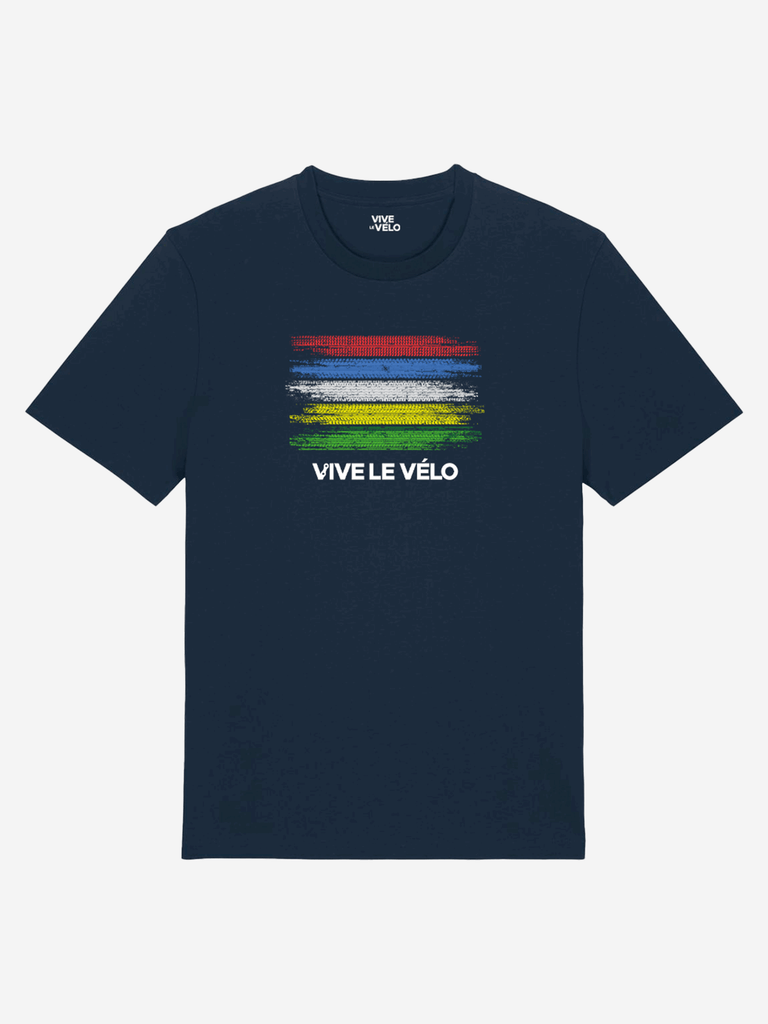 Vive Le Vélo T-shirt - World Champion DNA - French Navy