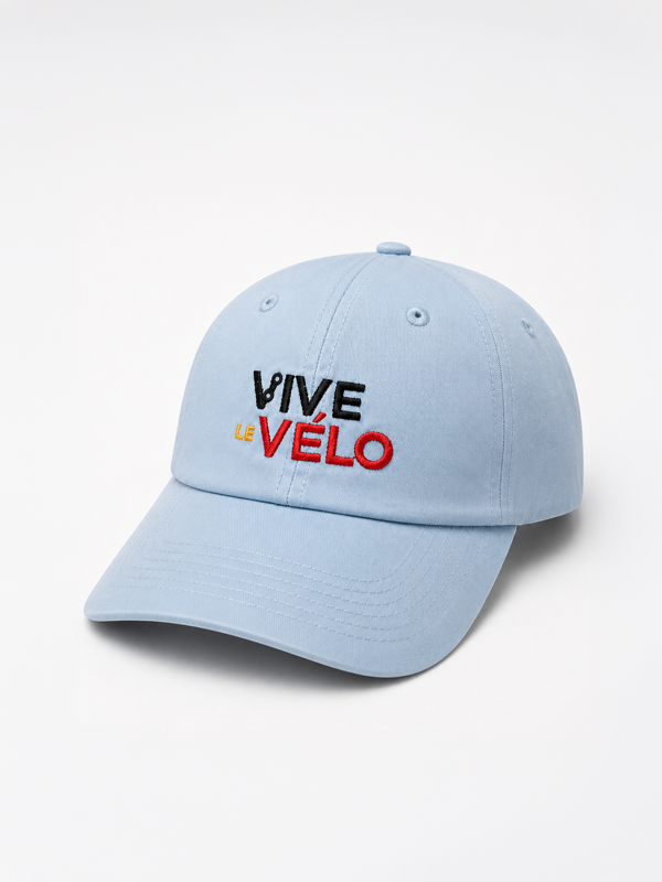 Vive Le Vélo Pet - Squared Logo Belgium Sky Blue