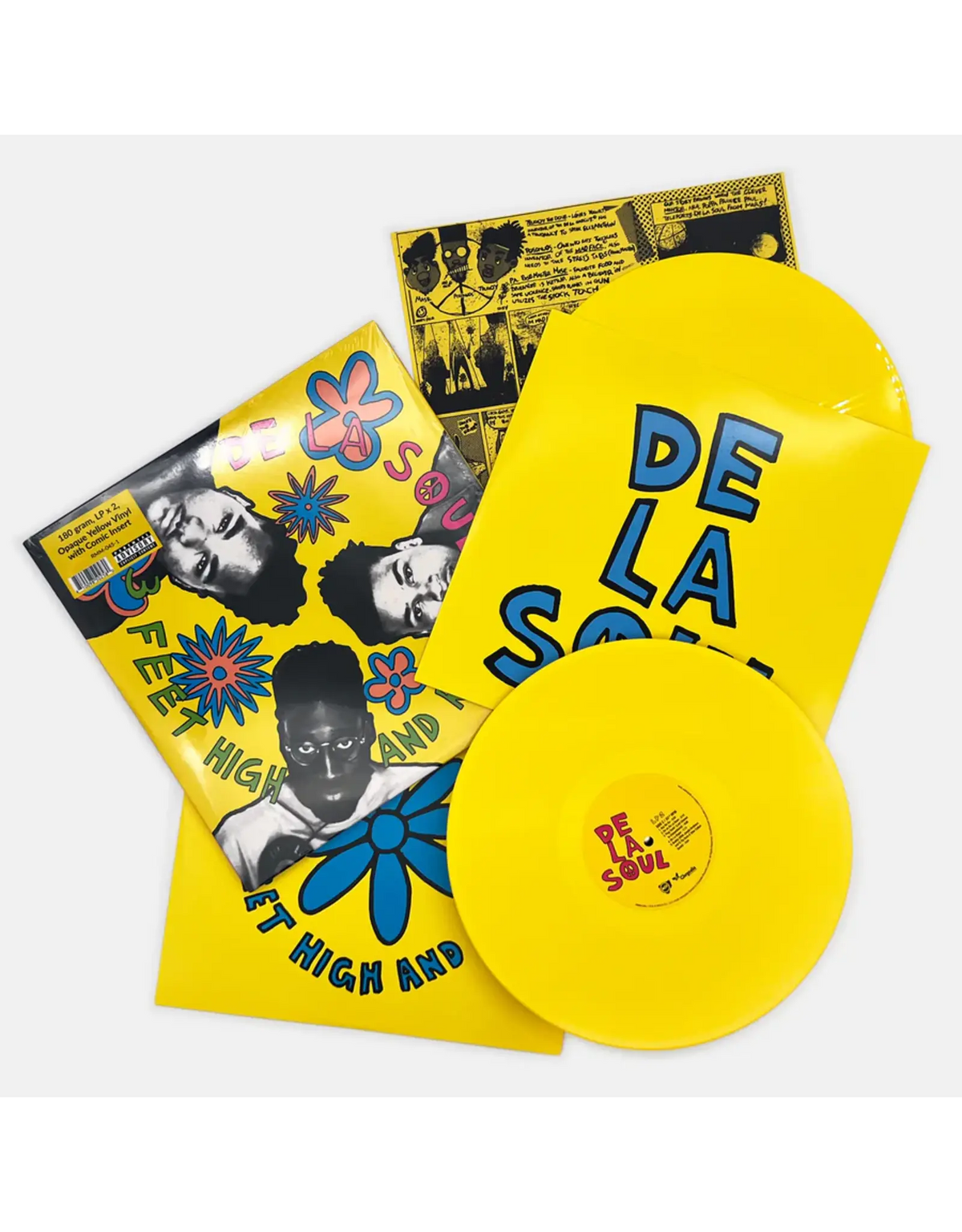 DE LA SOUL - 3 FEET HIGH AND RISING (yellow vinyl)