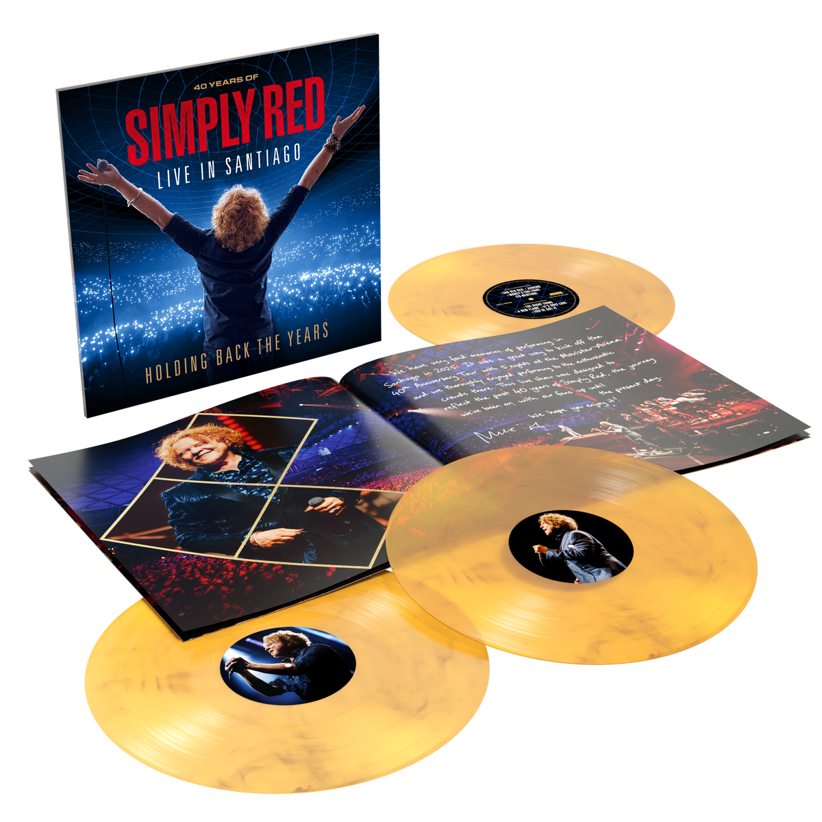 SIMPLY RED - HOLDING BACK THE YEARS: LIVE IN SANTIAGO (limited coloured 3LP)