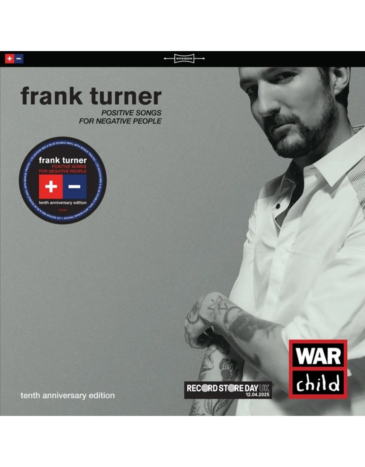 FRANK TURNER - POSITIVE SONGS FOR NEGATIVE PEOPLE (limited red vinyl) rsd 2025