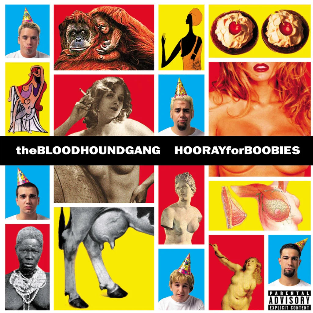 BLOODHOUND GANG - HOORAY FOR BOOBIES (Blue White splatter vinyl)