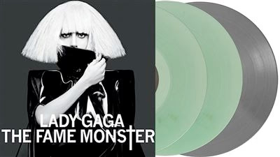 LADY GAGA - THE FAME MONSTER (3LP box Coloured Coke Bottle Clear & Silver Vinyl, Reissue, Limited Edition)