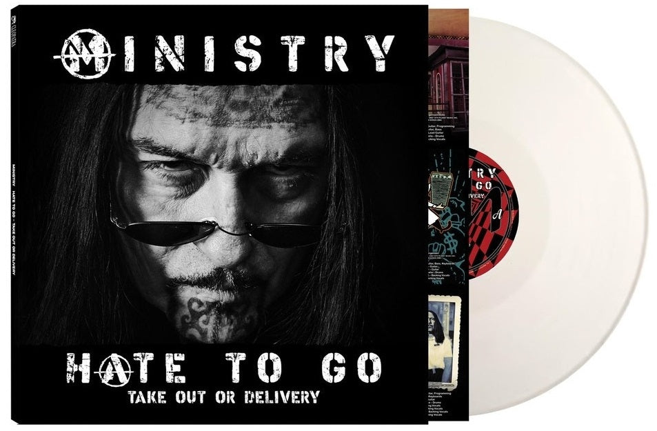 MINISTRY - HATE TO GO - TAKE OUT OR DELIVERY (Coloured white LP) (pre-order 30/10/2026)