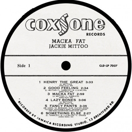 JACKIE MITTOO - MACKA FAT
