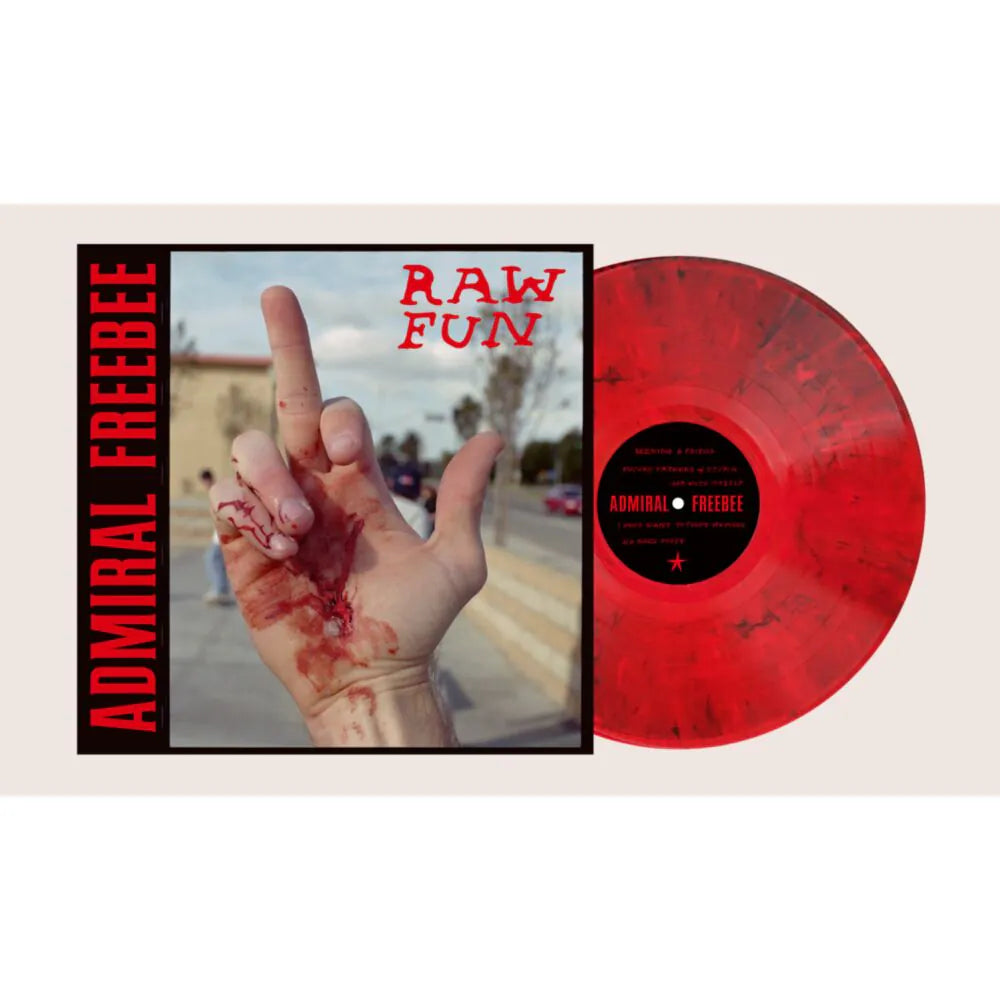 ADMIRAL FREEBEE - RAW FUN (Limited Bloody Red Marbled vinyl LP) (pre-order 27/02/2026)