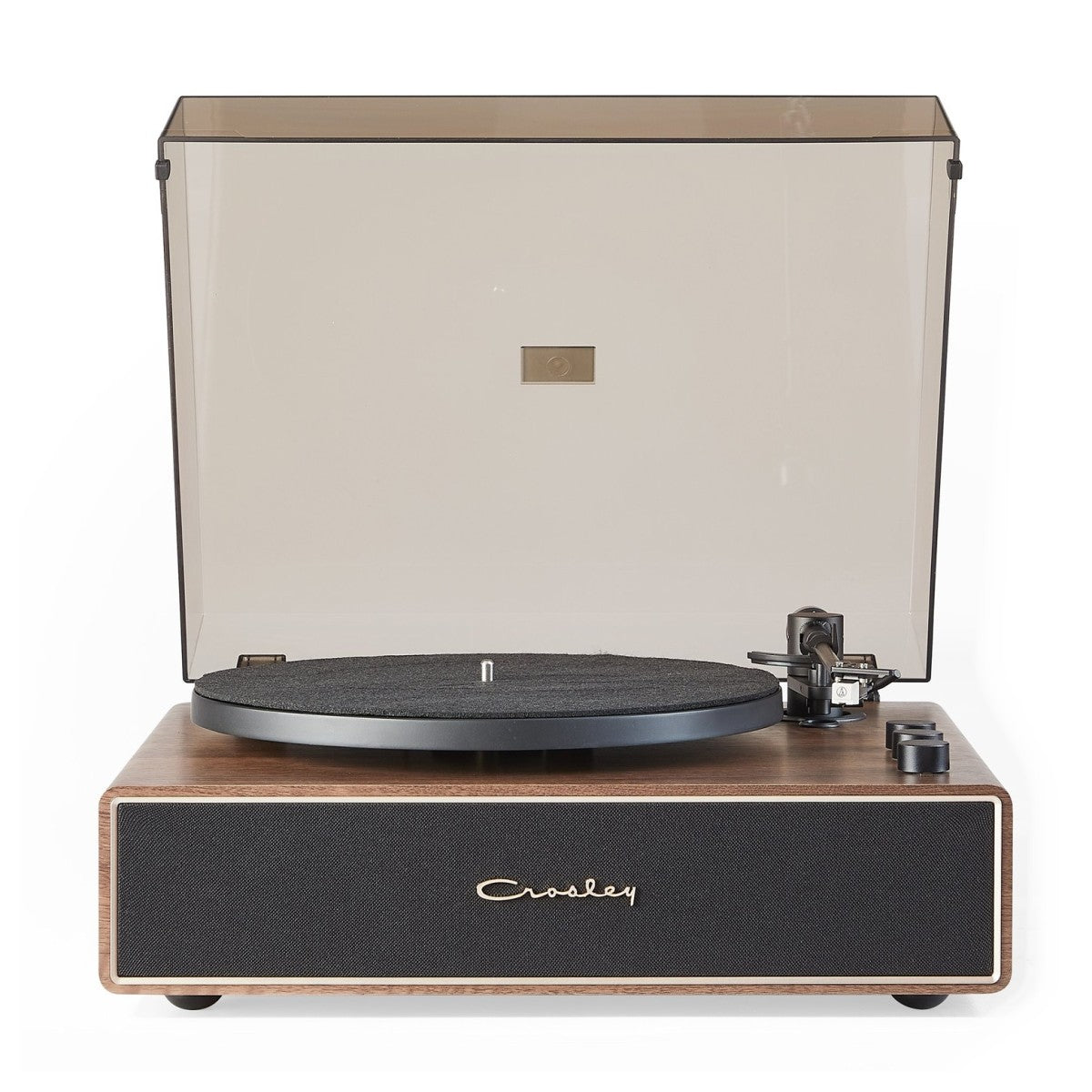 Crosley Stave Record Player - Walnut & Gold