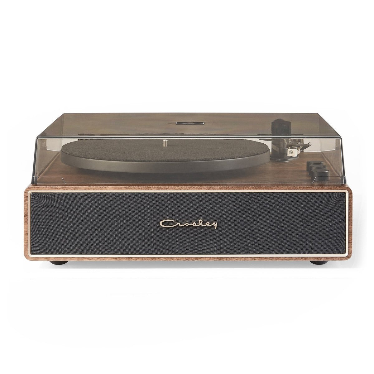 Crosley Stave Record Player - Walnut & Gold