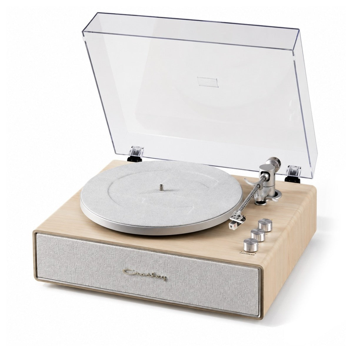 Crosley Stave Record Player - Natural & Silver