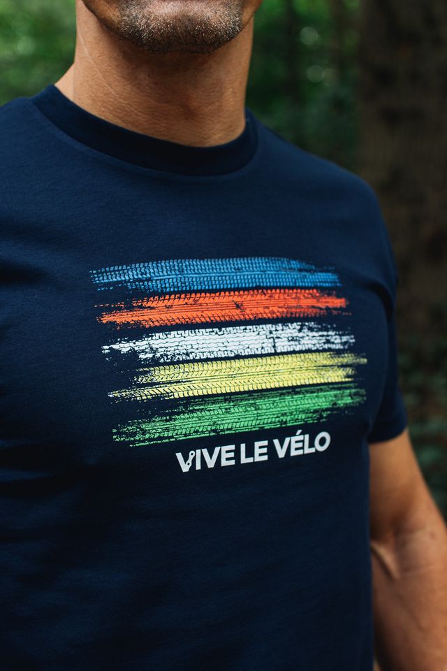 Vive Le Vélo T-shirt - World Champion DNA - French Navy