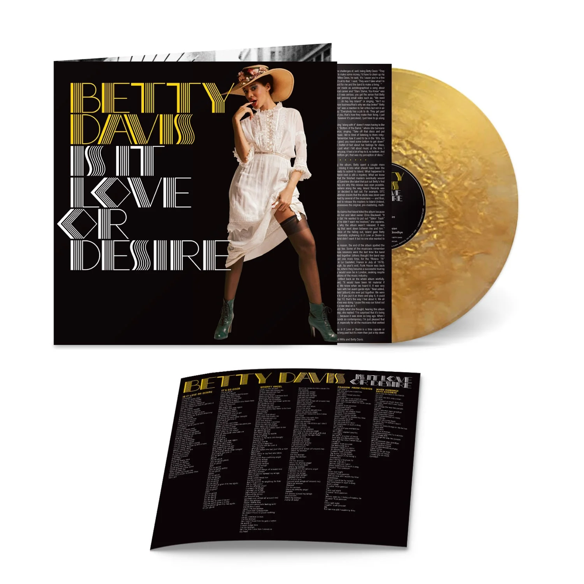 DAVIS, BETTY - IS IT LOVE OR DESIRE (Gold Vinyl)