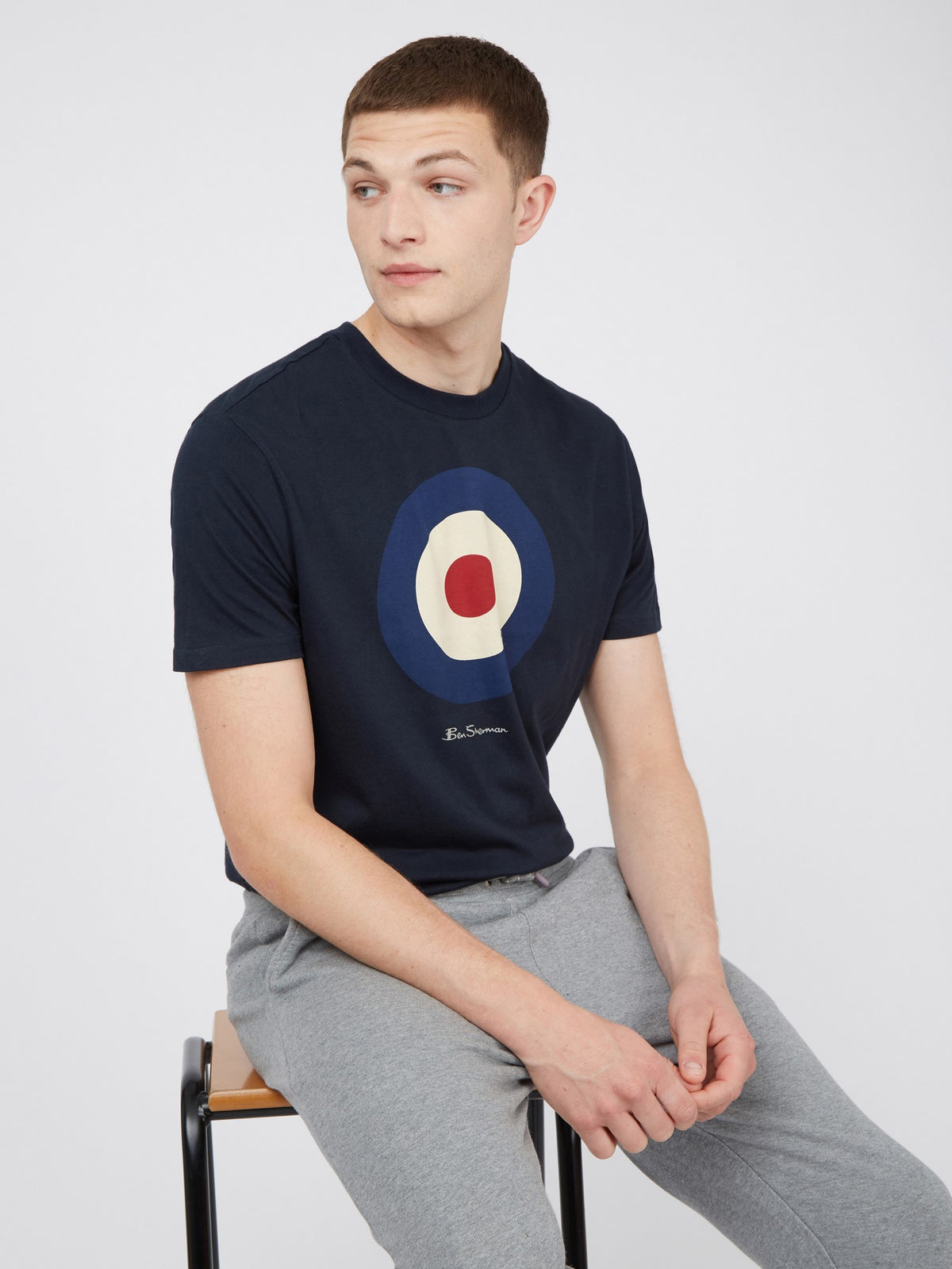 Ben Sherman Mod Target T-Shirt - DARK NAVY