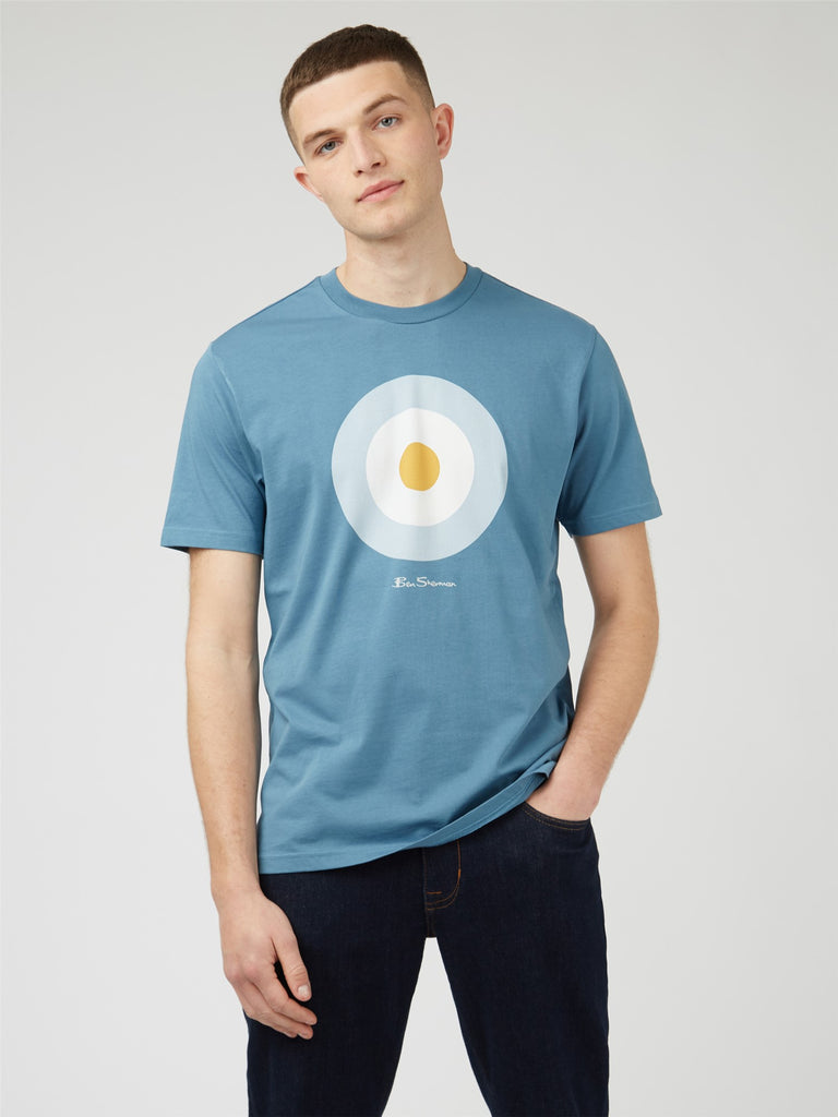 Ben Sherman Mod Target T-Shirt - BLUE SHADOW
