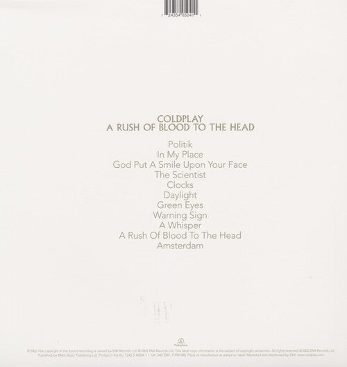 COLDPLAY - A RUSH OF BLOOD TO THE HEAD