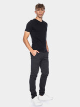 Ato T-shirt - Valerio V-neck GOTS OC Black