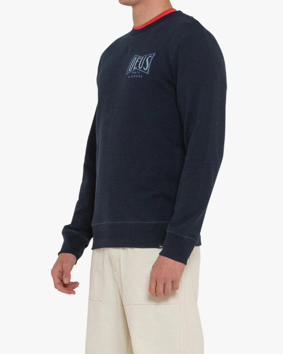 Deus ex Machina Avenue Crew Sweater - Navy