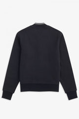Fred Perry zip through sweater - Black