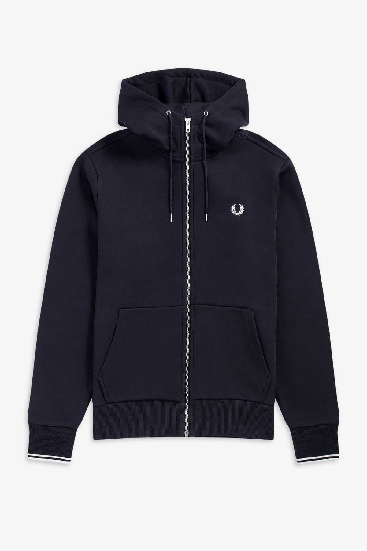 Fred Perry Hooded zip through sweater - Navy
