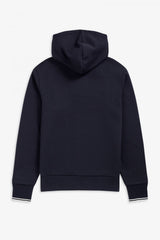 Fred Perry Hooded zip through sweater - Navy