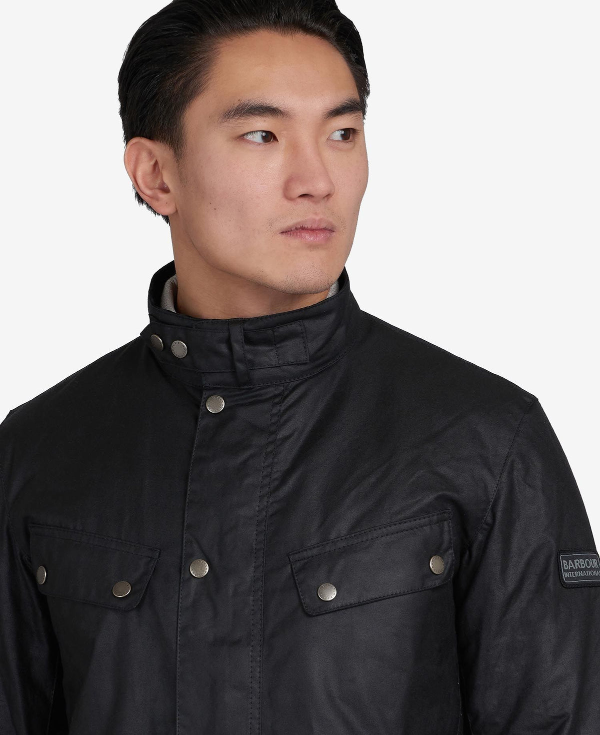 Barbour International Duke Wax Jacket - BLACK