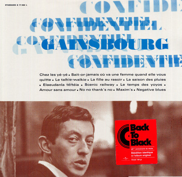 GAINSBOURG, SERGE-CONFIDENTIEL