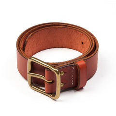 Pioneer Leather Belt in Oro Russet – Blue Owl Workshop