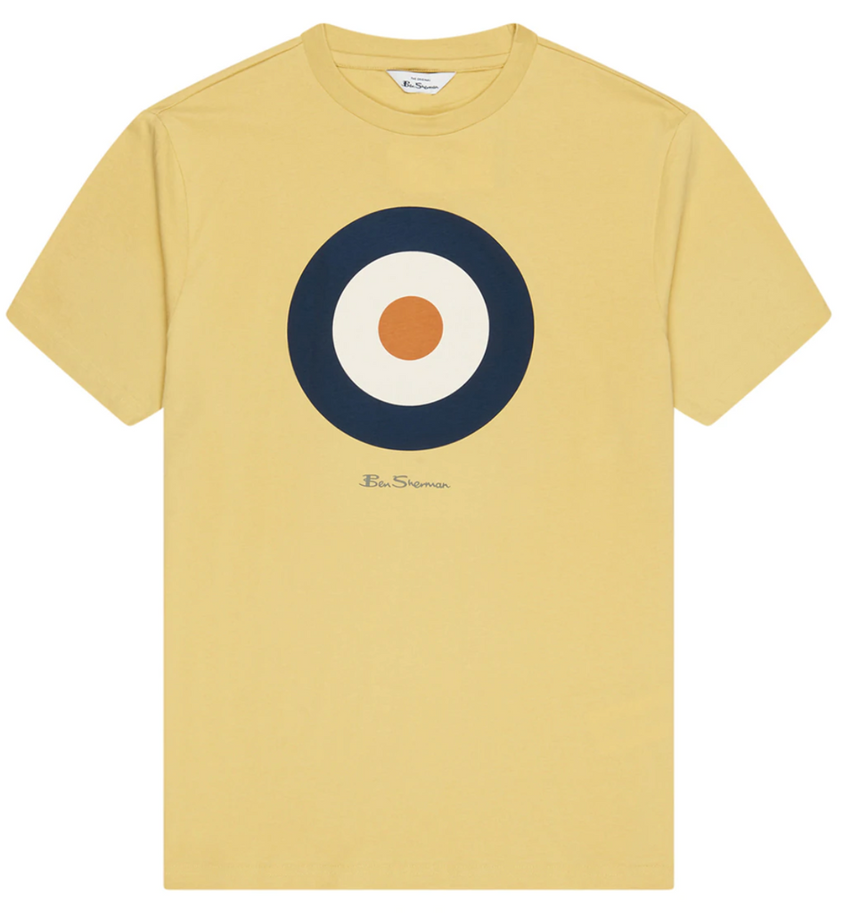 Ben Sherman Mod Target T-Shirt - Pale Yellow