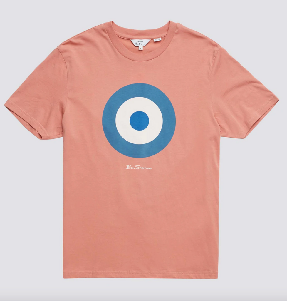 Ben Sherman Mod Target T-Shirt - Dark Pink