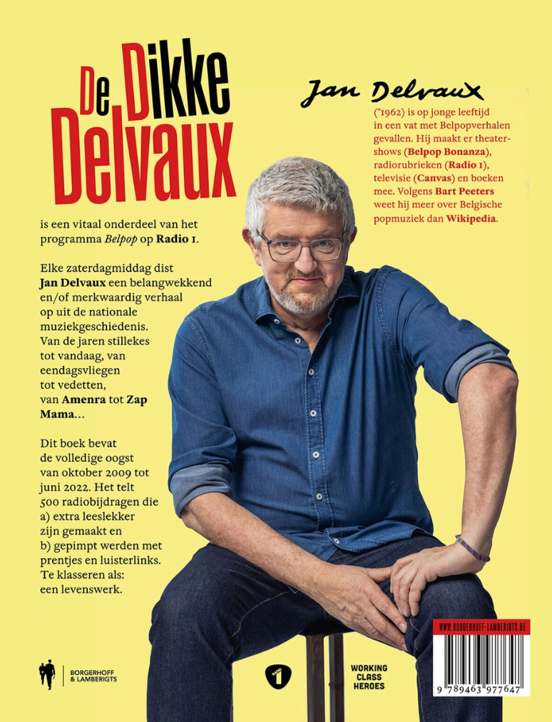 Boek  'De Dikke Delvaux' - De 500 mooiste verhalen uit de Belgische popmuziek