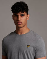 Lyle & Scott Crew Neck T-Shirt - Mid grey marl