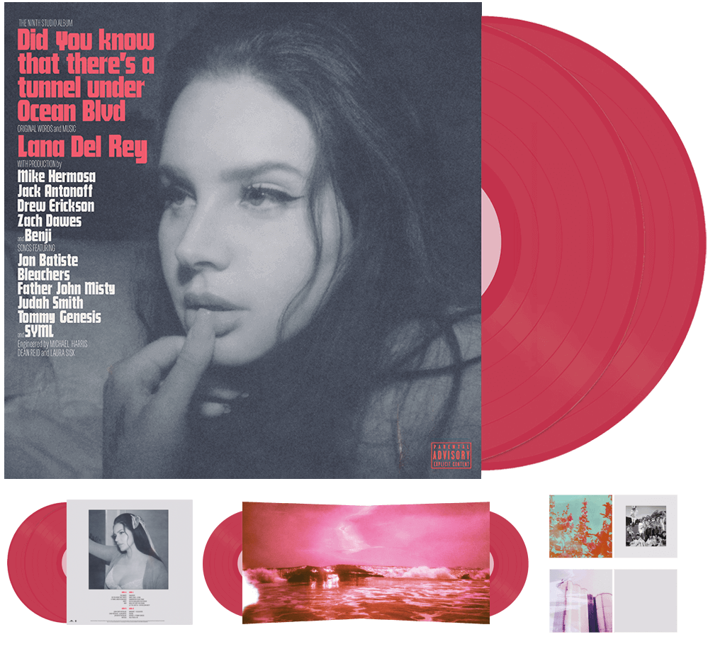 DEL REY, LANA - DID YOU KNOW THAT THERE'S A TUNNEL UNDER OCEAN BLVD (limited RED/PINK vinyl!)